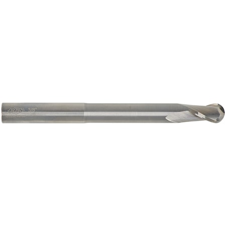 Cgs Tool 2Fl 30 Deg Profile Ball End W/ Reduced Neck 3/8"Dia 5/8"Loc W/ 1-5/8" Reach 4"Oal 7007